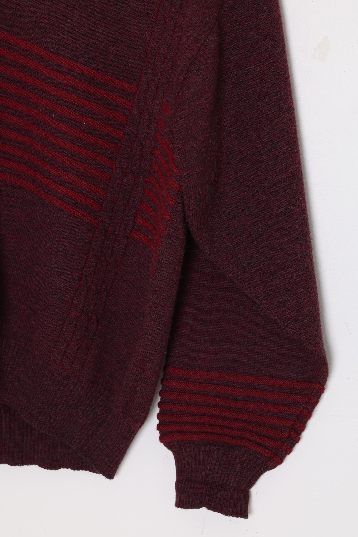 1980s–1990s, Swedish Knit Sweater, Wool Yarn, Engineered Rib Panel Construction
