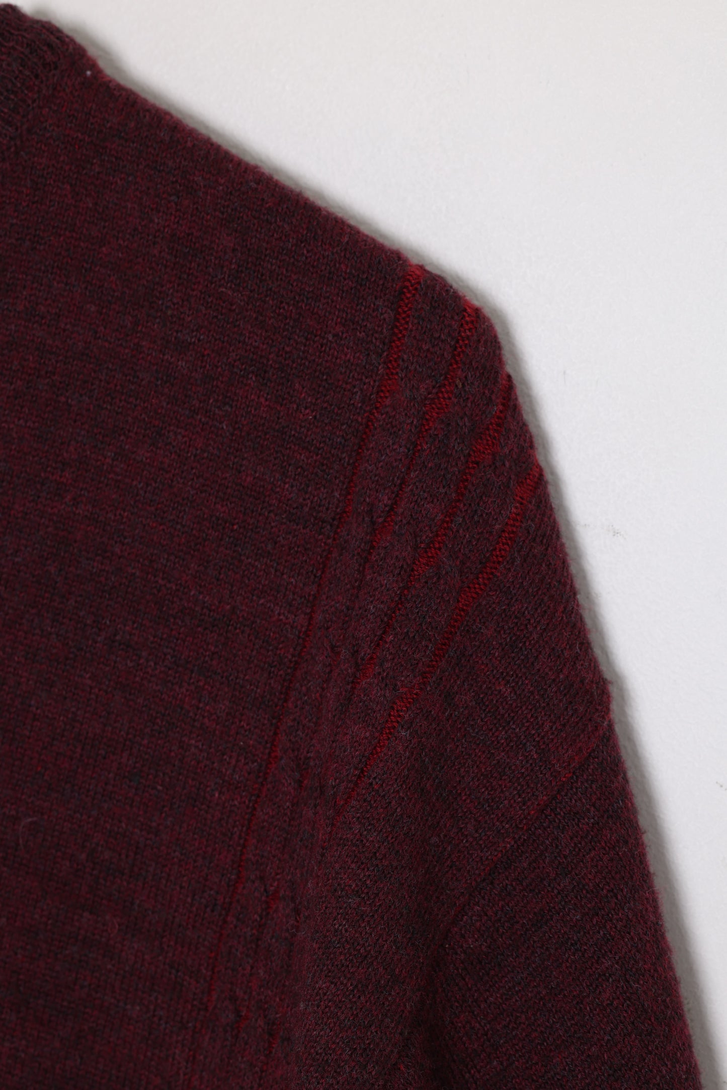 1980s–1990s, Swedish Knit Sweater, Wool Yarn, Engineered Rib Panel Construction