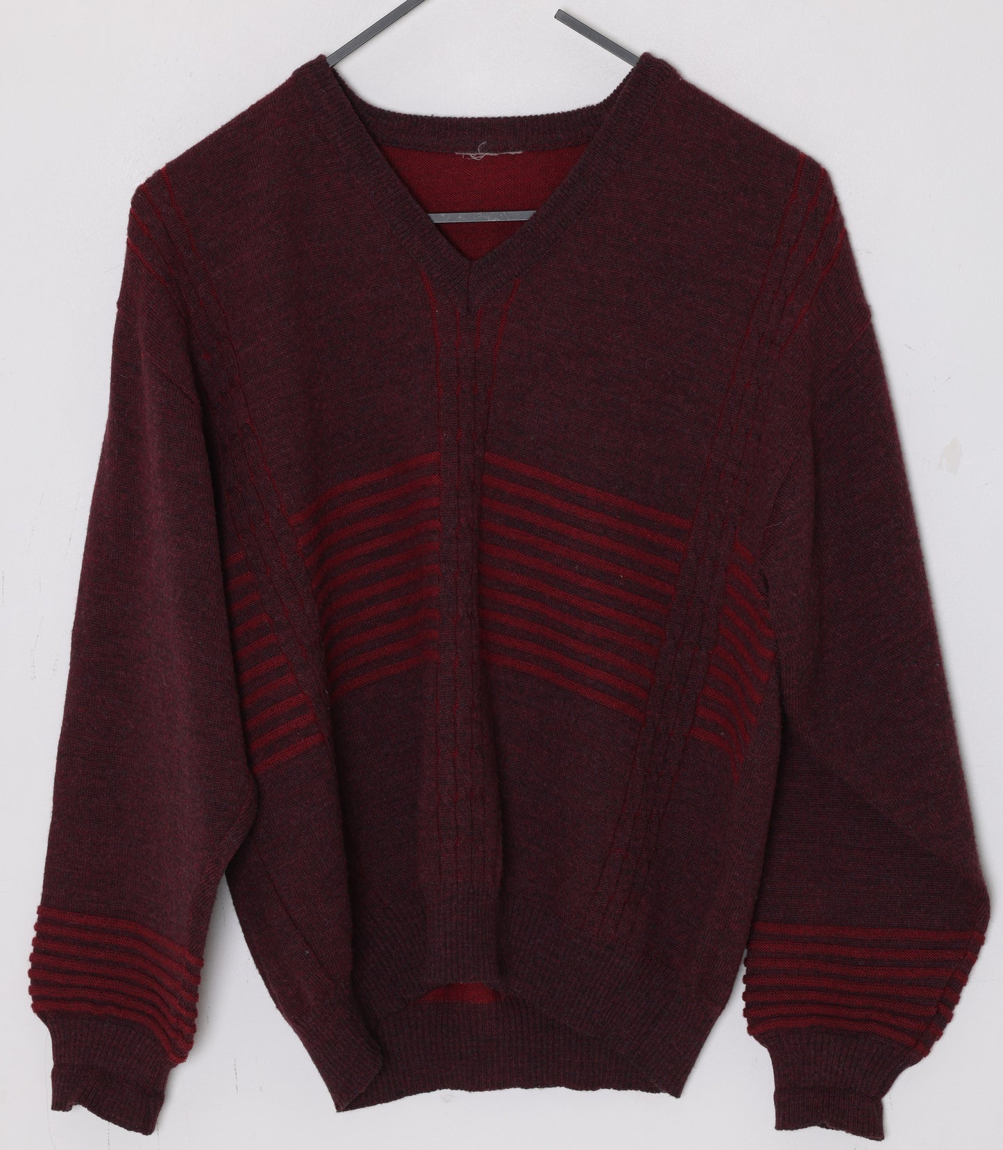 1980s–1990s, Swedish Knit Sweater, Wool Yarn, Engineered Rib Panel Construction