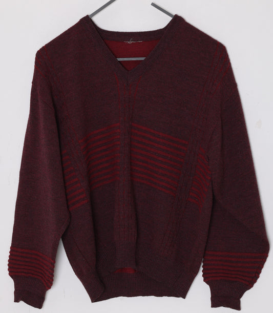 1980s–1990s, Swedish Knit Sweater, Wool Yarn, Engineered Rib Panel Construction