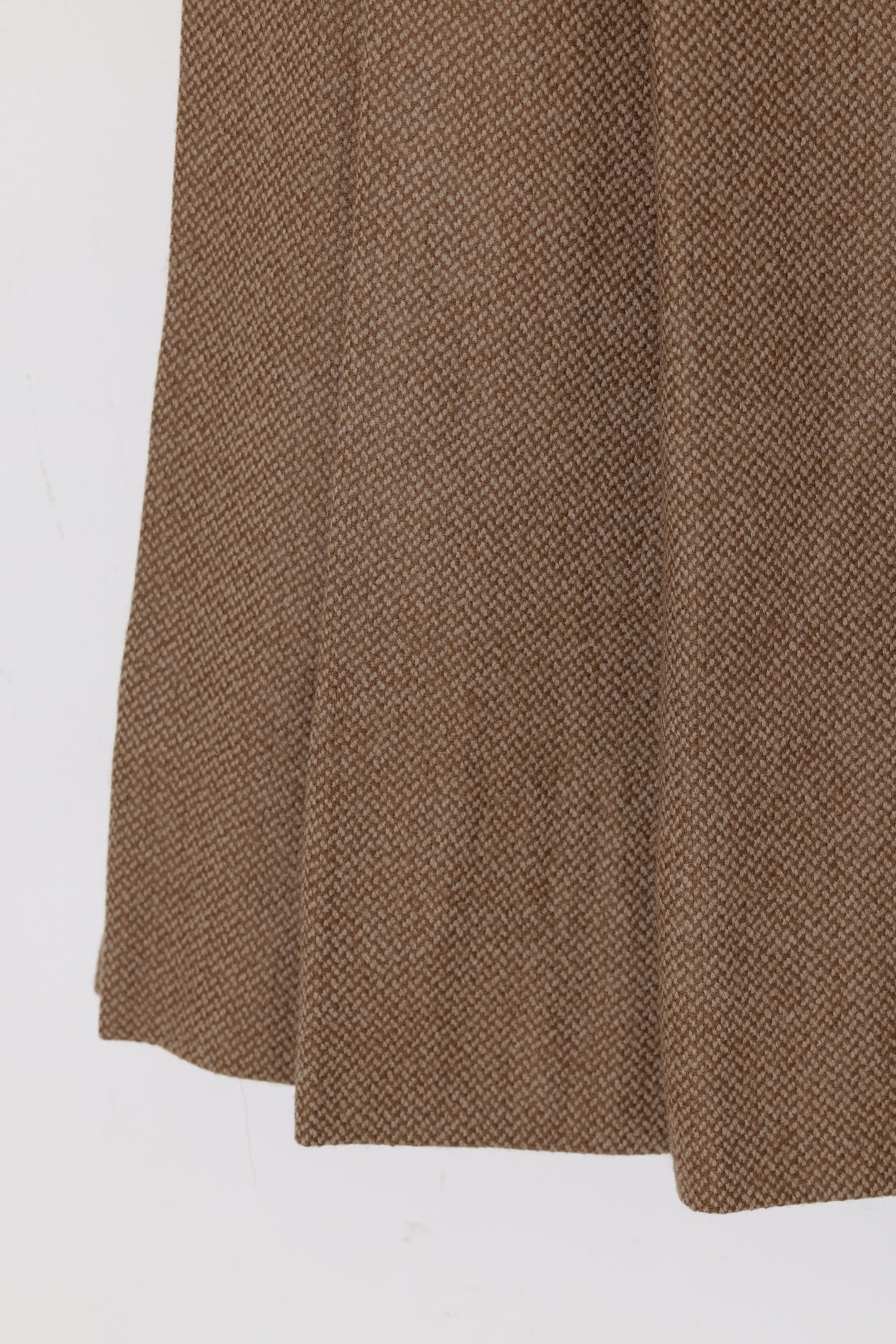 1980s Pure Wool Skirt, Vertical Panel Expansion, A-Line Panel Draft