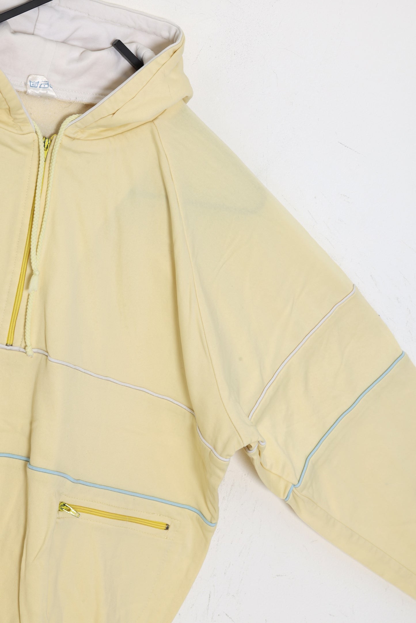 1980s, Spanish Leisure Anorak, Tricot Knit Composite, Piped Panel Mapping