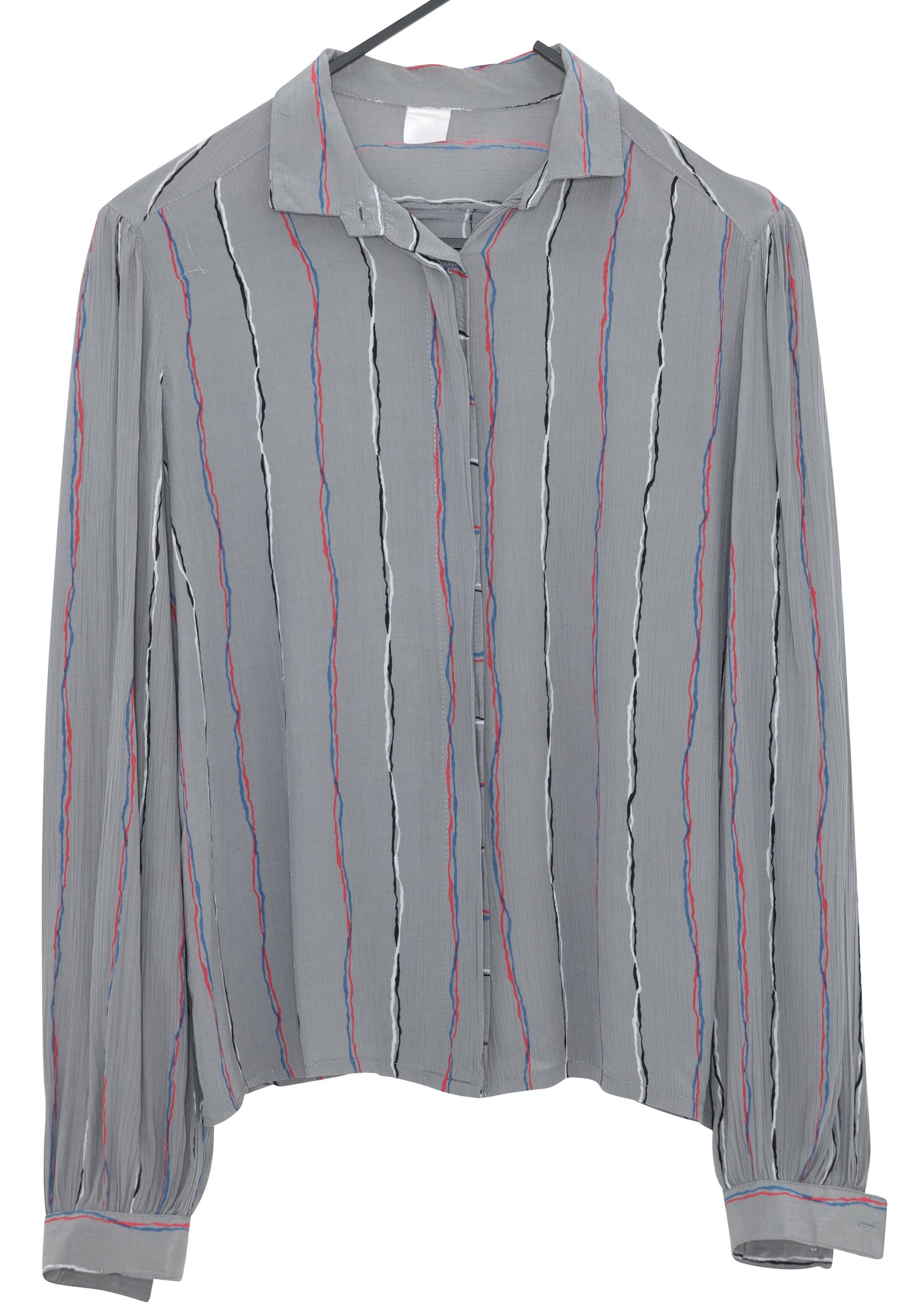 1985–1992, Crinkle Crepe Chemisier with Full Sleeve Volume