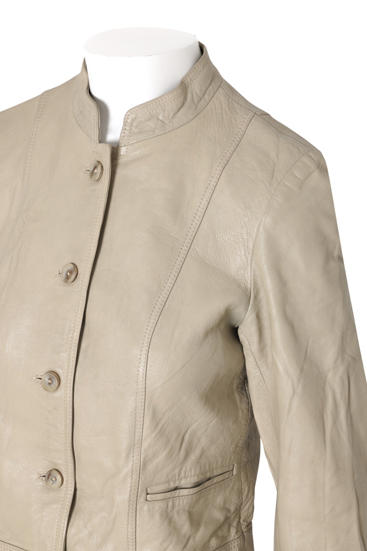 1985–1995, Day Jacket in Glove-Soft Lambskin with Mandarin Collar