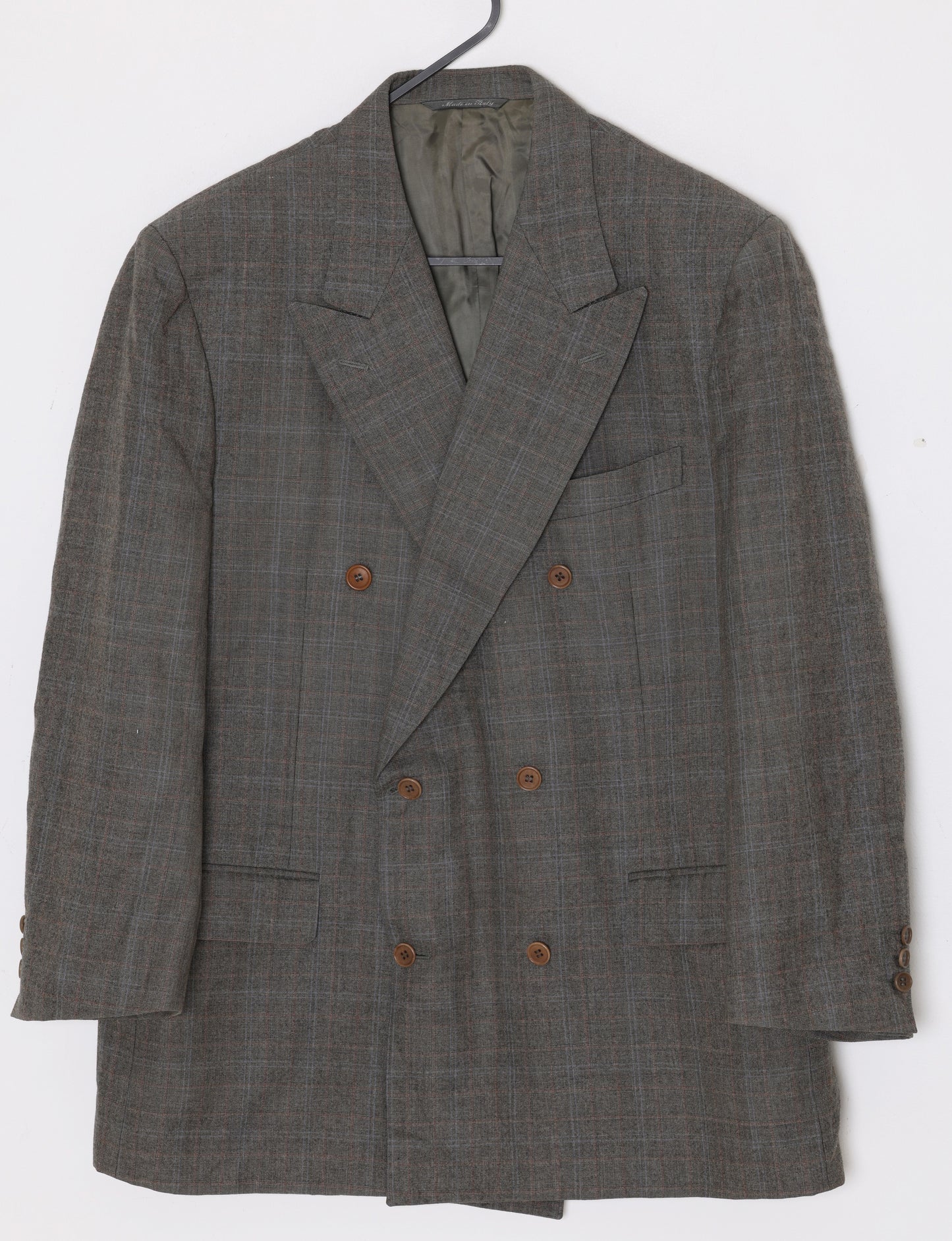 1985–1995, Double-Breasted Blazer, Super 130’s, Windowpane