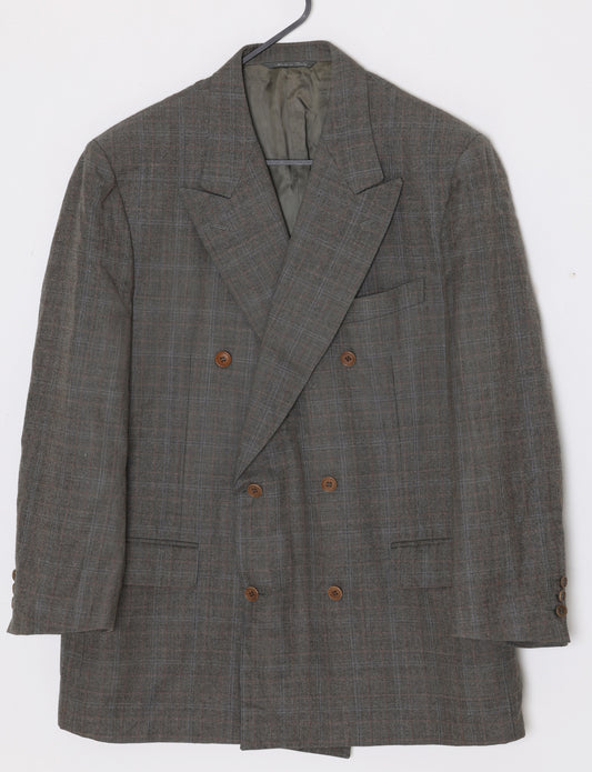 1985–1995, Double-Breasted Blazer, Super 130’s, Windowpane
