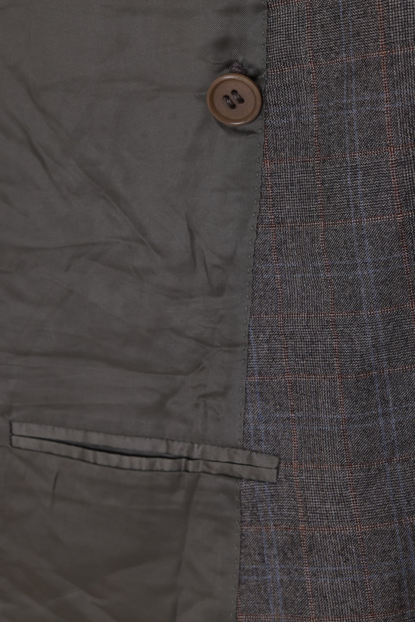 1985–1995, Double-Breasted Blazer, Super 130’s, Windowpane