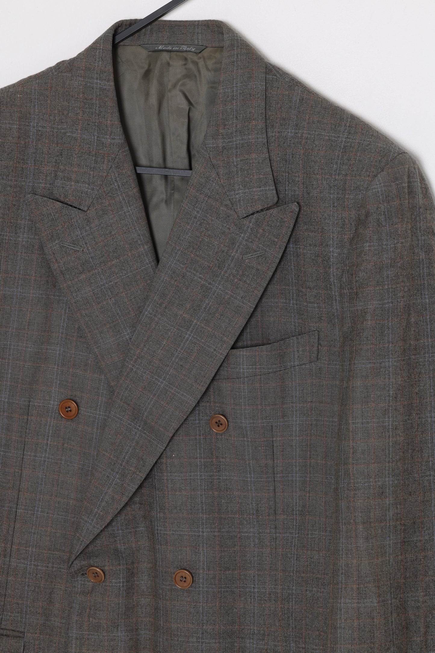 1985–1995, Double-Breasted Blazer, Super 130’s, Windowpane