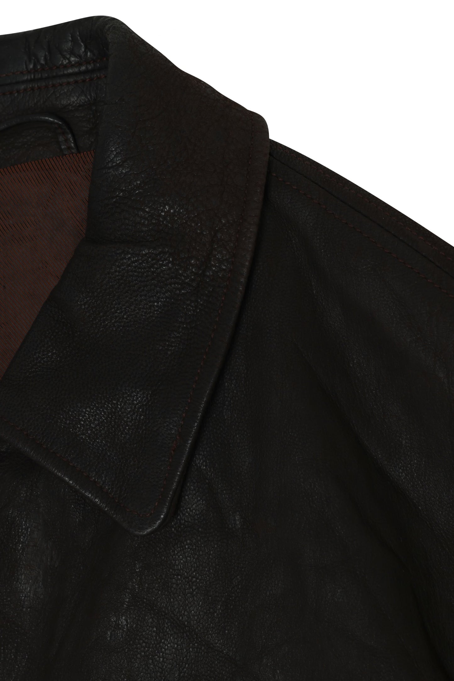 1985–1995 Echeverria Casa del Visón Leather Jacket, Straight Block Pattern, Spanish