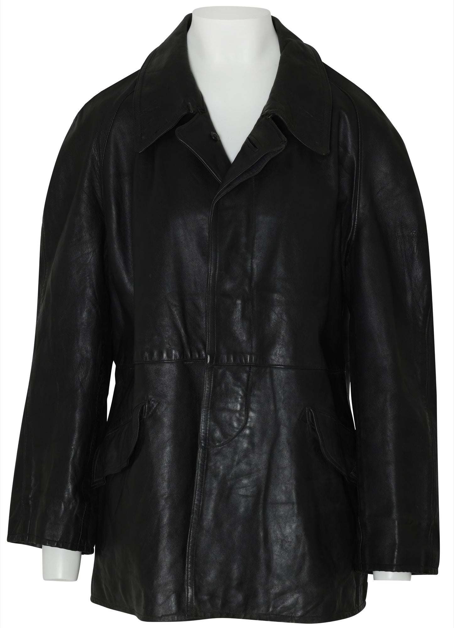 1985–90 Leather Overcoat, Low-Intervention Panel, Concealed Fastening, Germany