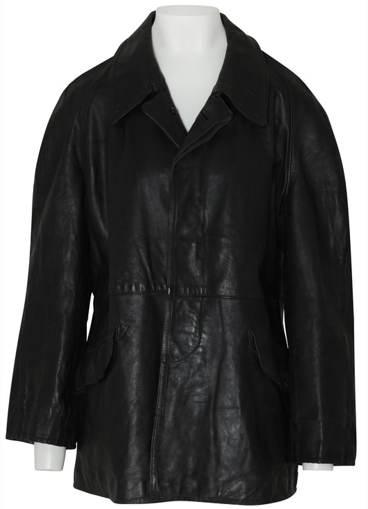 1985–90 Leather Overcoat, Low-Intervention Panel, Concealed Fastening, Germany