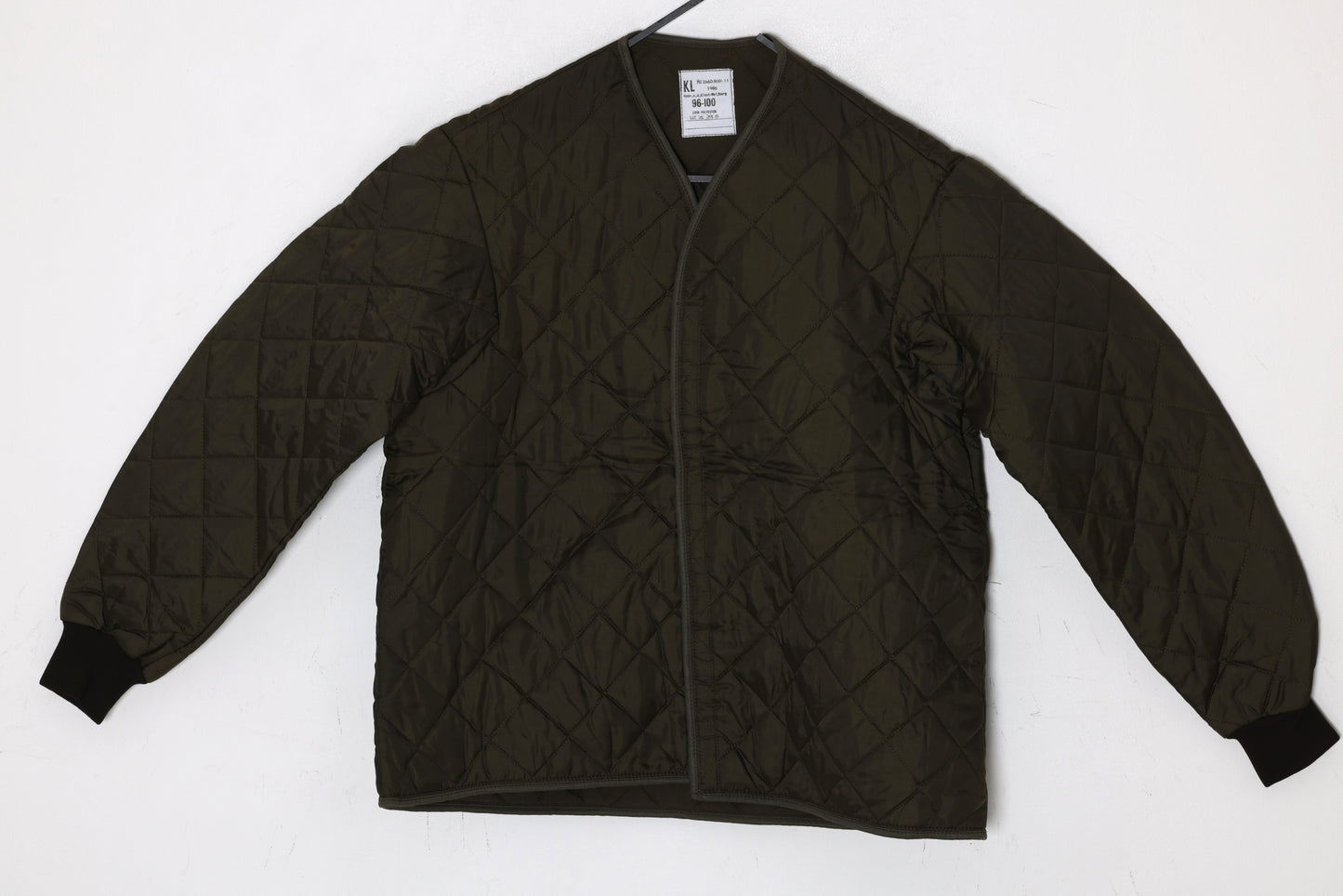 1986, Quilted Thermal Collarless Combat Liner Jacket for Dutch Service Use
