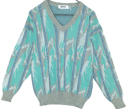 1988–1993, German Gauge-Engineered Float-Jacquard Flame Knit