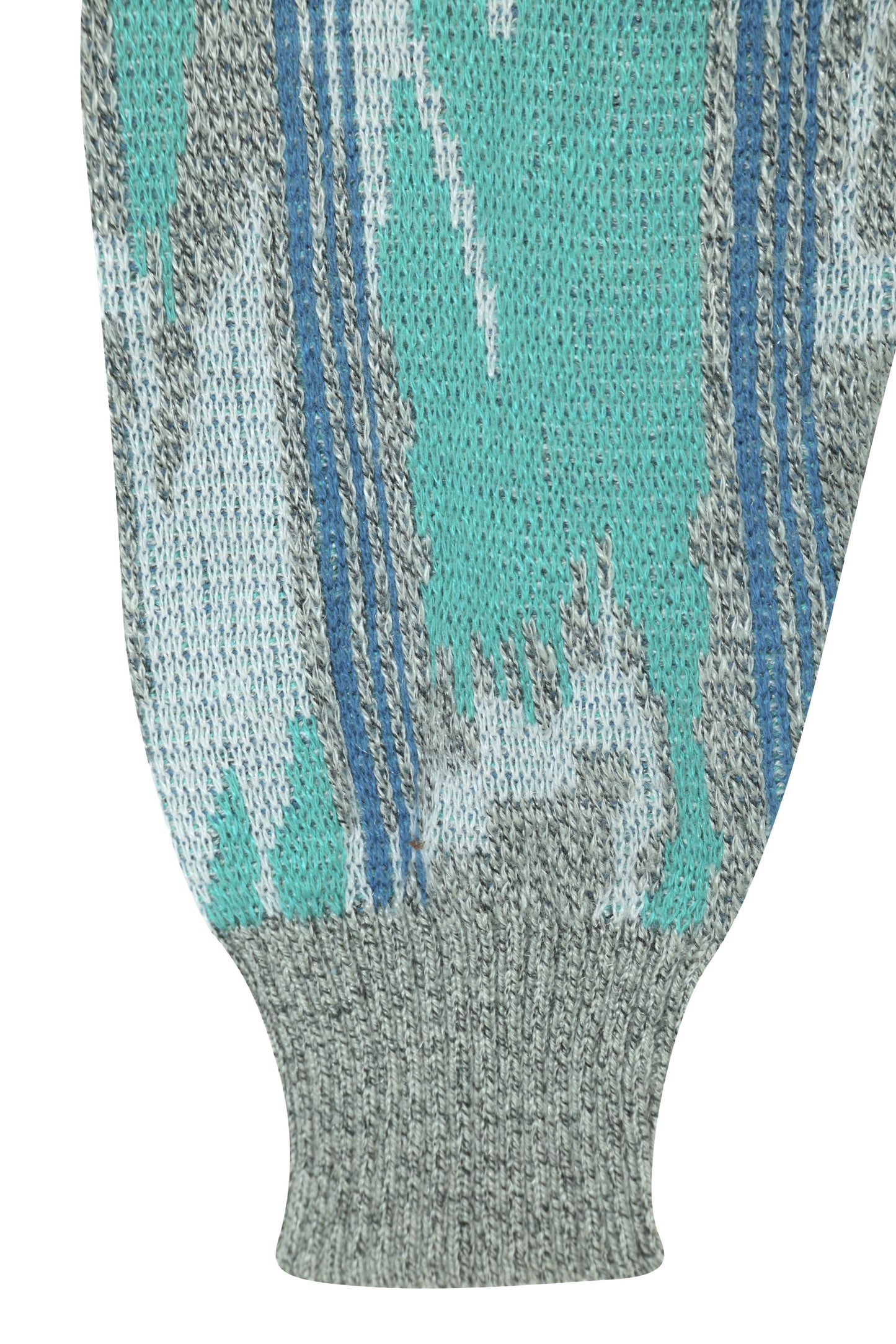 1988–1993, German Gauge-Engineered Float-Jacquard Flame Knit Pullover