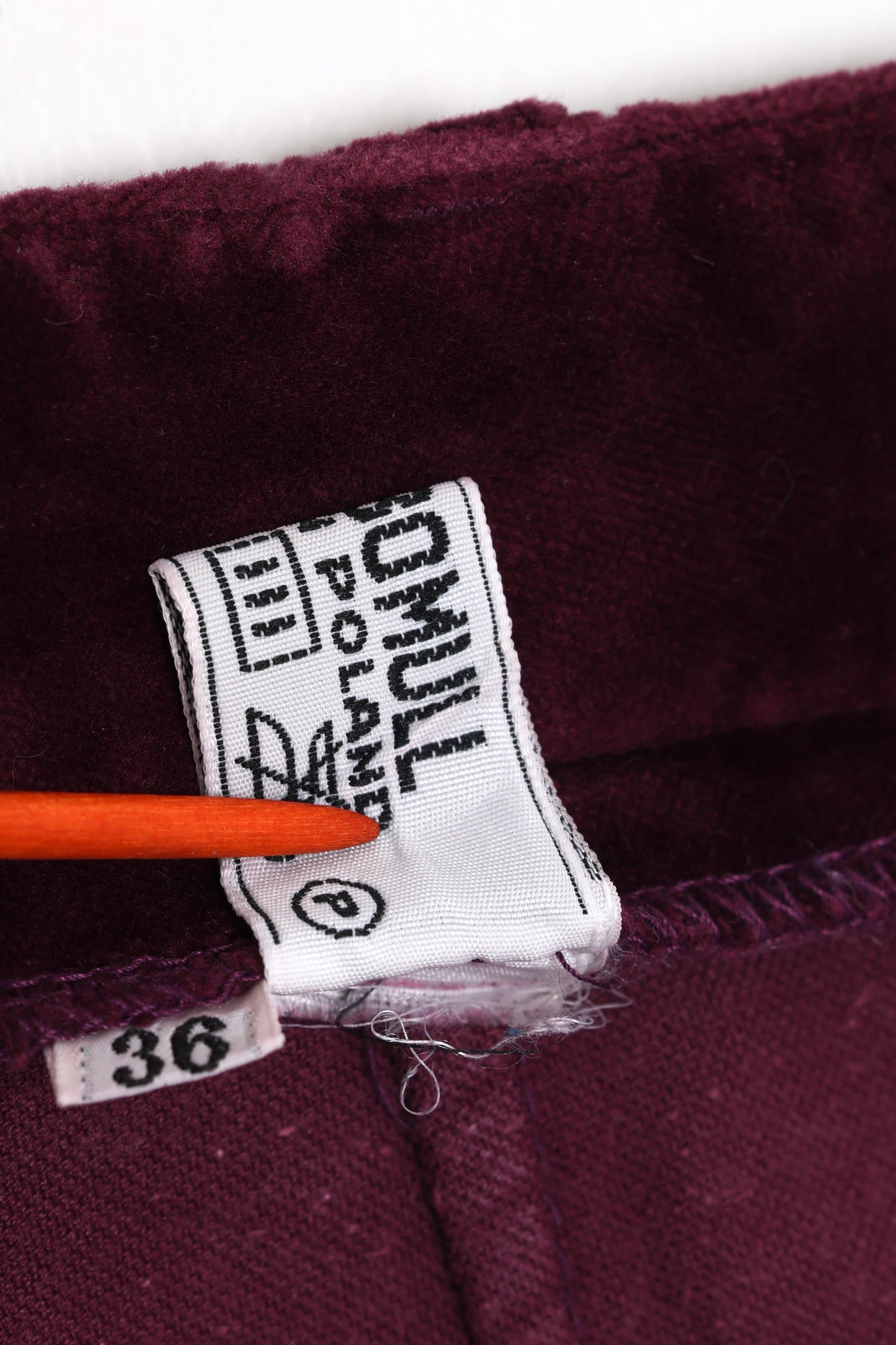 1988–1993, Polish Velvet Leisure Trouser with High Waist Suppression