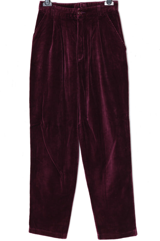 1988–1993, Polish Velvet Leisure Trouser with High Waist Suppression