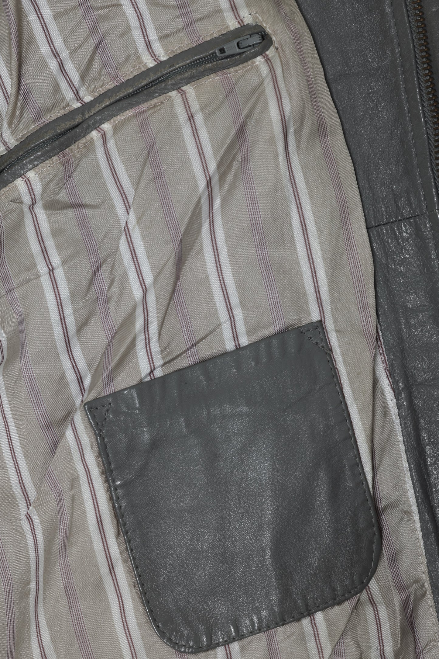 1988–1995, Lambskin Overscaled Harrington Jacket with Seaming Grid