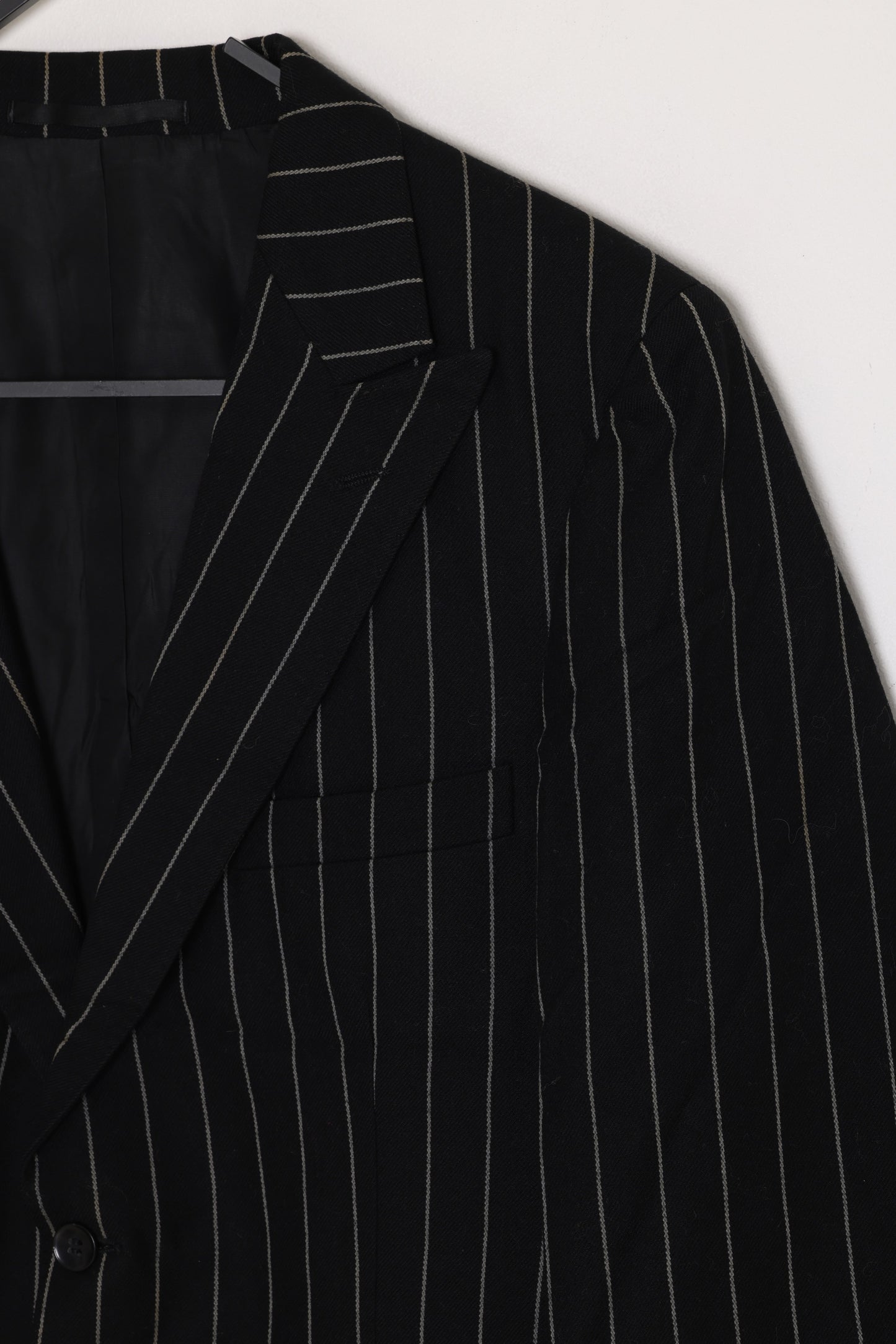 1990s, Daniel's Menshop, pure new wool, pinstripe