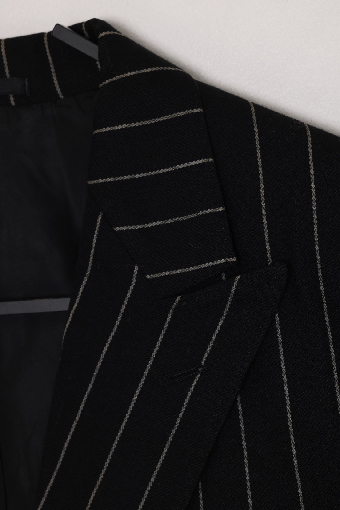 1990s, Daniel's Menshop, pure new wool, pinstripe
