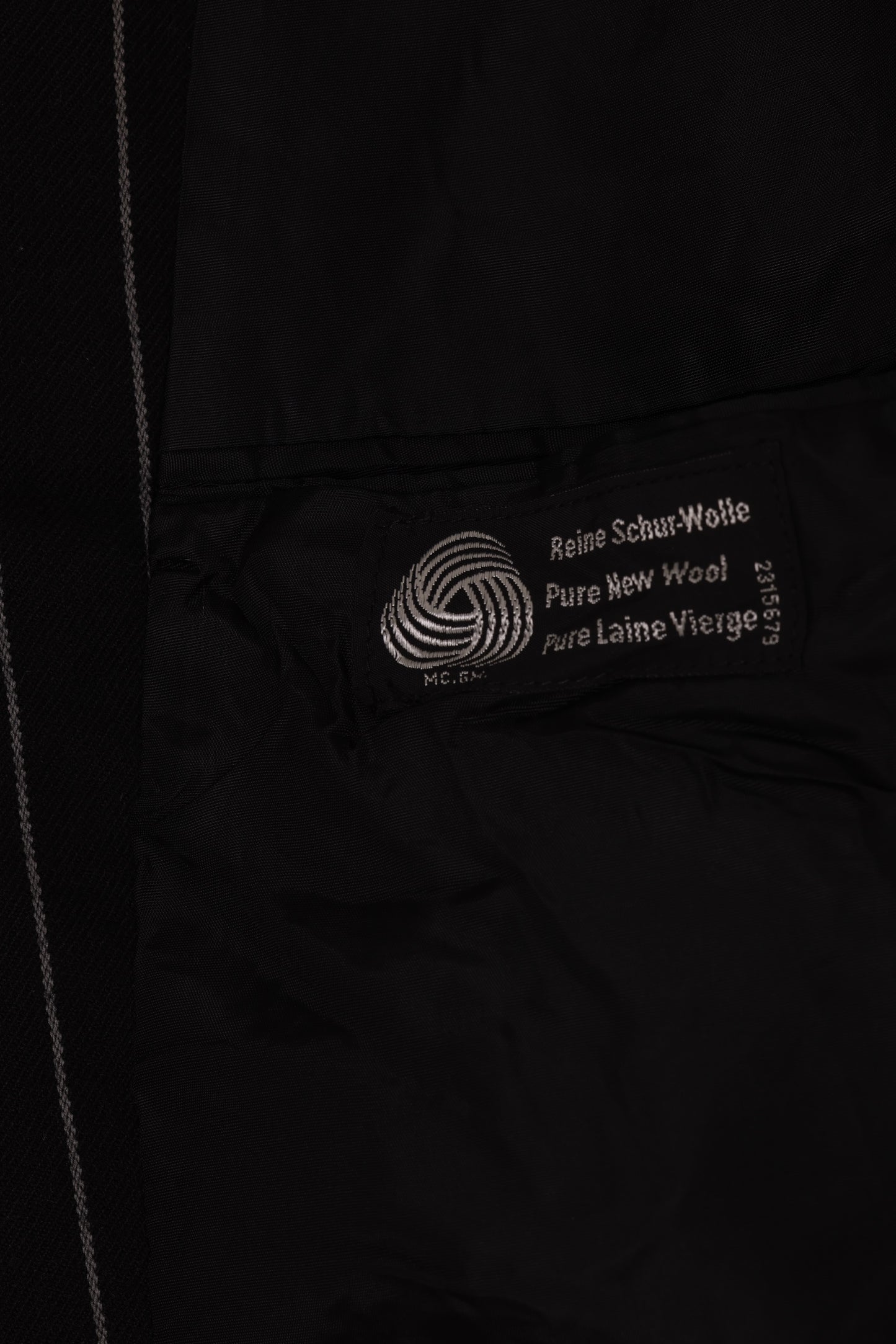 1990s, Daniel's Menshop, pure new wool, pinstripe