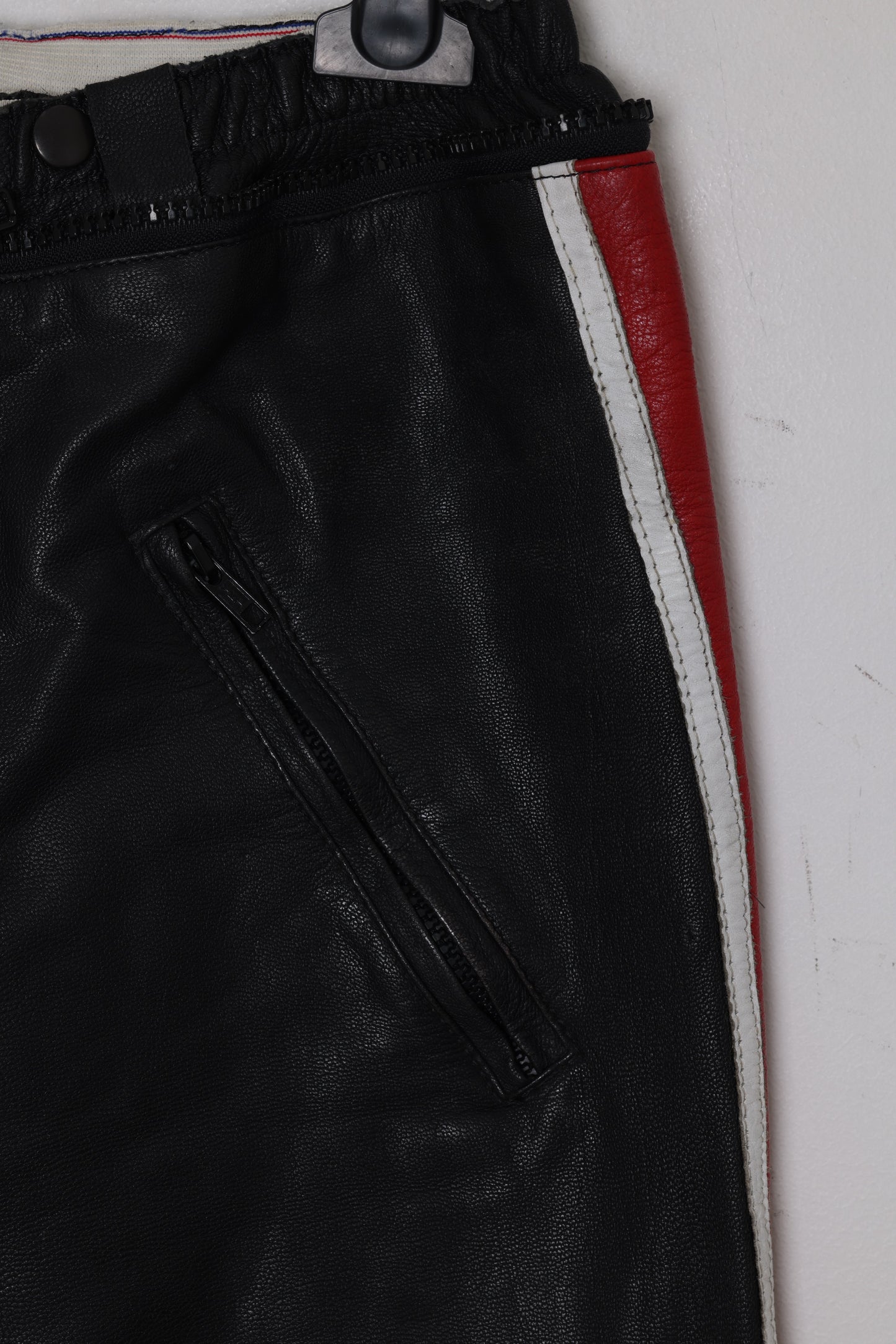 1990s Leather Moto Trouser, Functional Knee Reinforcement