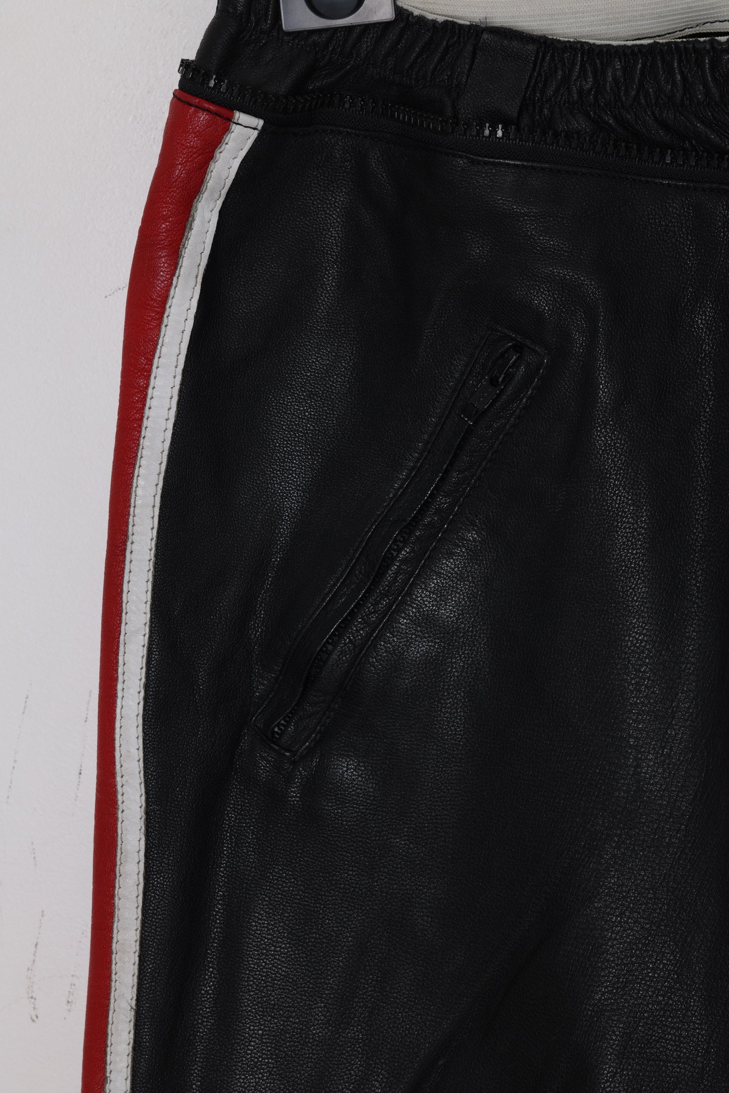 1990s Leather Moto Trouser, Functional Knee Reinforcement