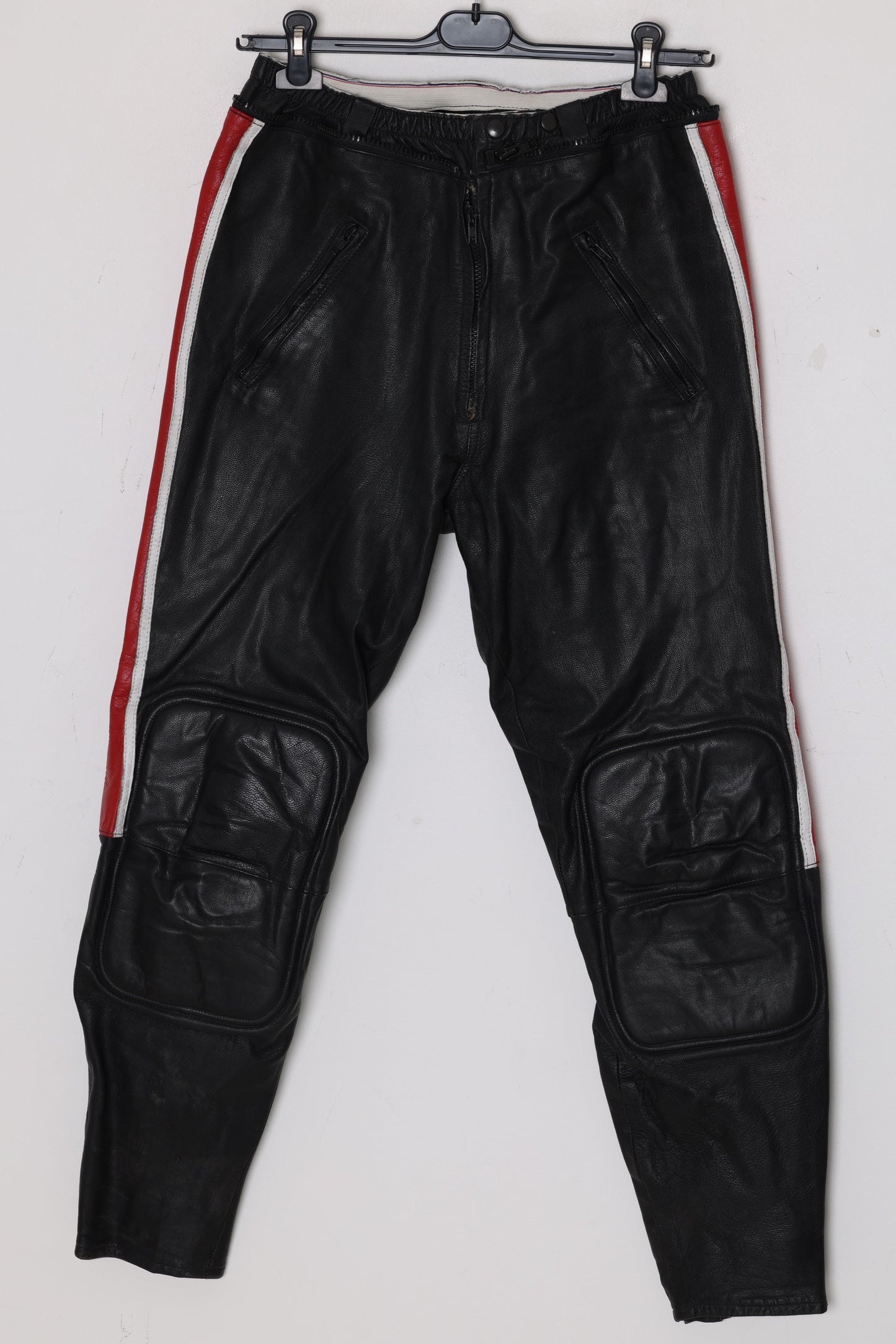 1990s Leather Moto Trouser, Functional Knee Reinforcement