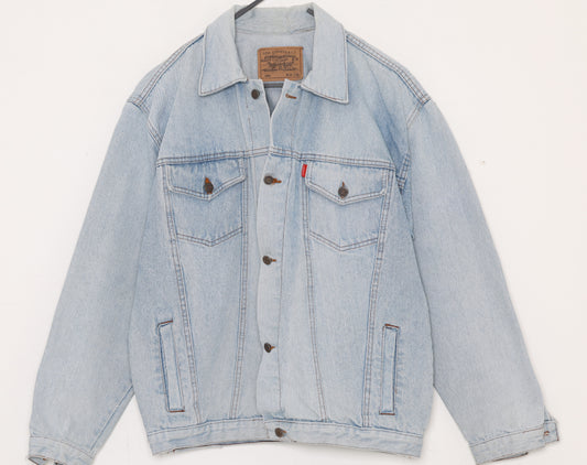 1990s, Leisure Trucker, Bleached Indigo, Type III Utility Block, Vintage