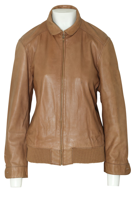 1995–2005, Italian Lamb Leather Blouson with Rib-Knit Waistband