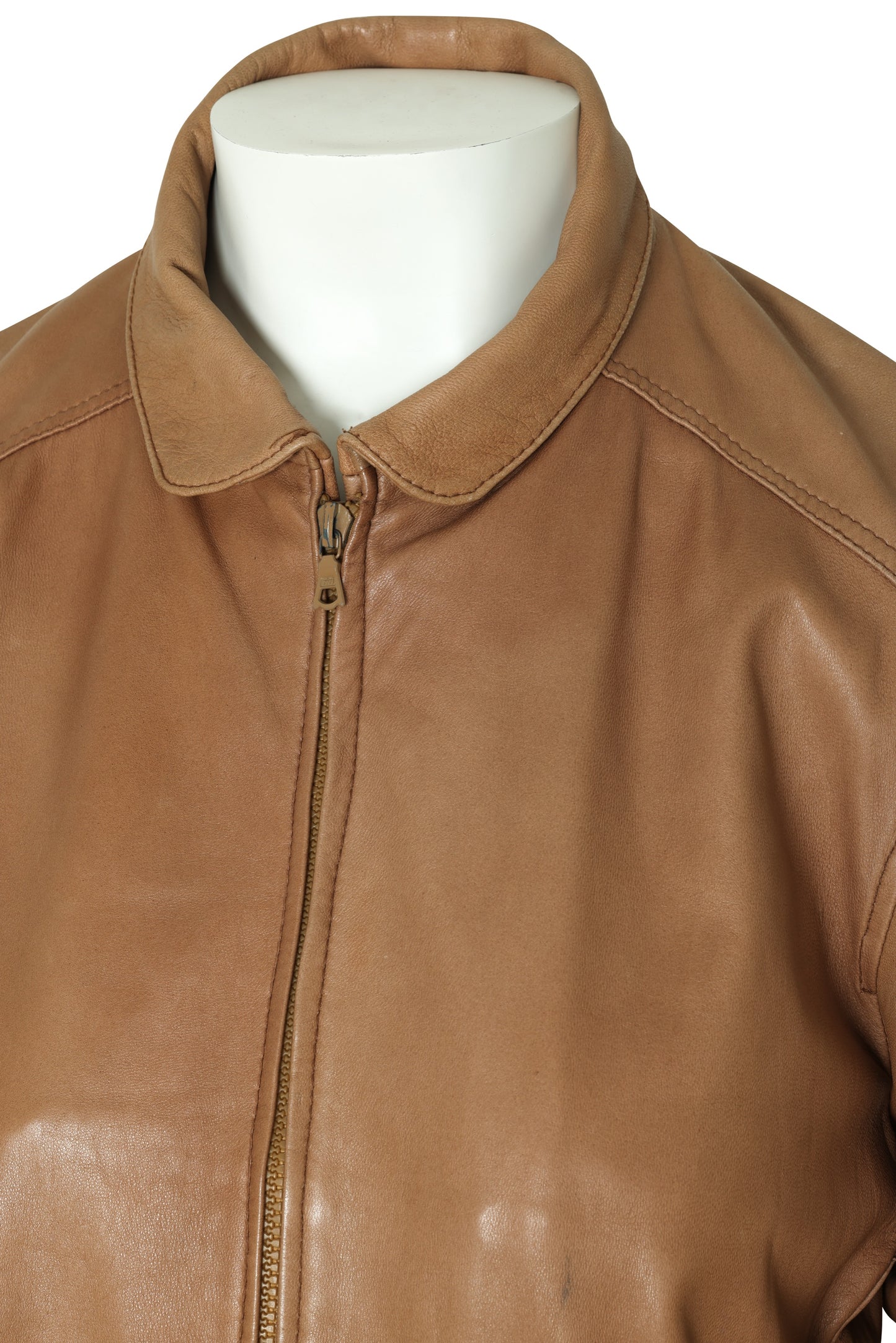 1995–2005, Italian Lamb Leather Blouson with Rib-Knit Waistband