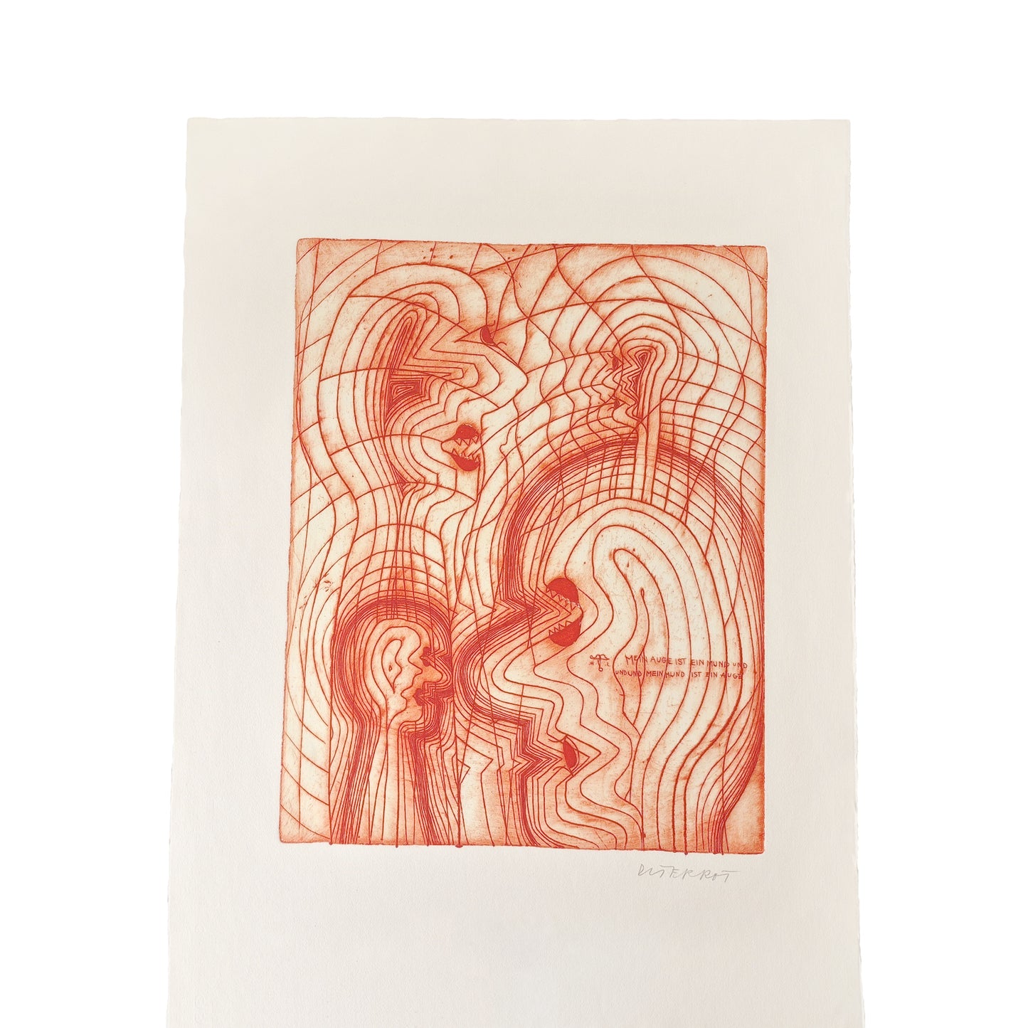 My Eye is a Mouth, Color Etching, Griffelkunst-Vereinigung Hamburg Edition, 1966