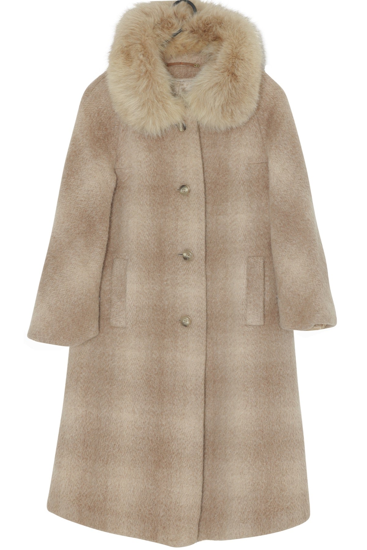 Vintage, 1960s, Mohair, Arctic Fox Fur