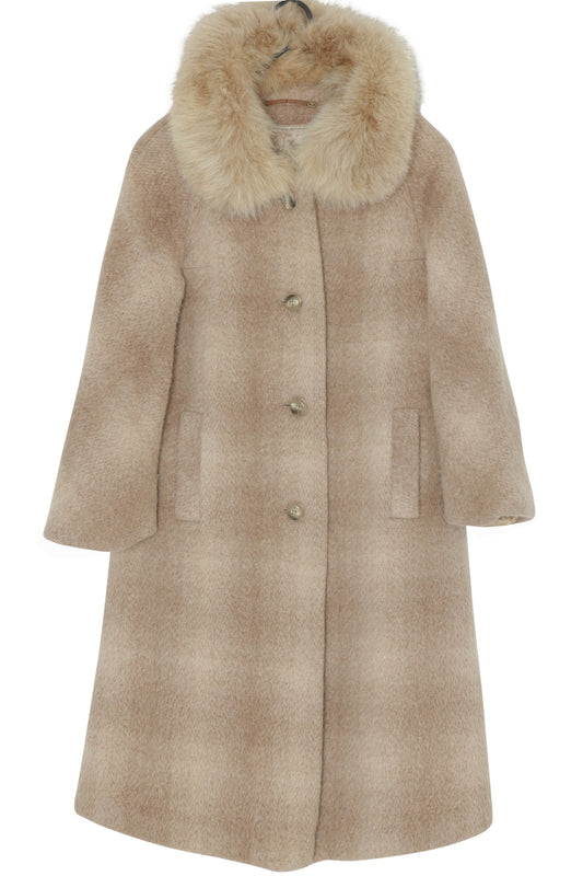 Vintage, 1960s, Mohair, Arctic Fox Fur