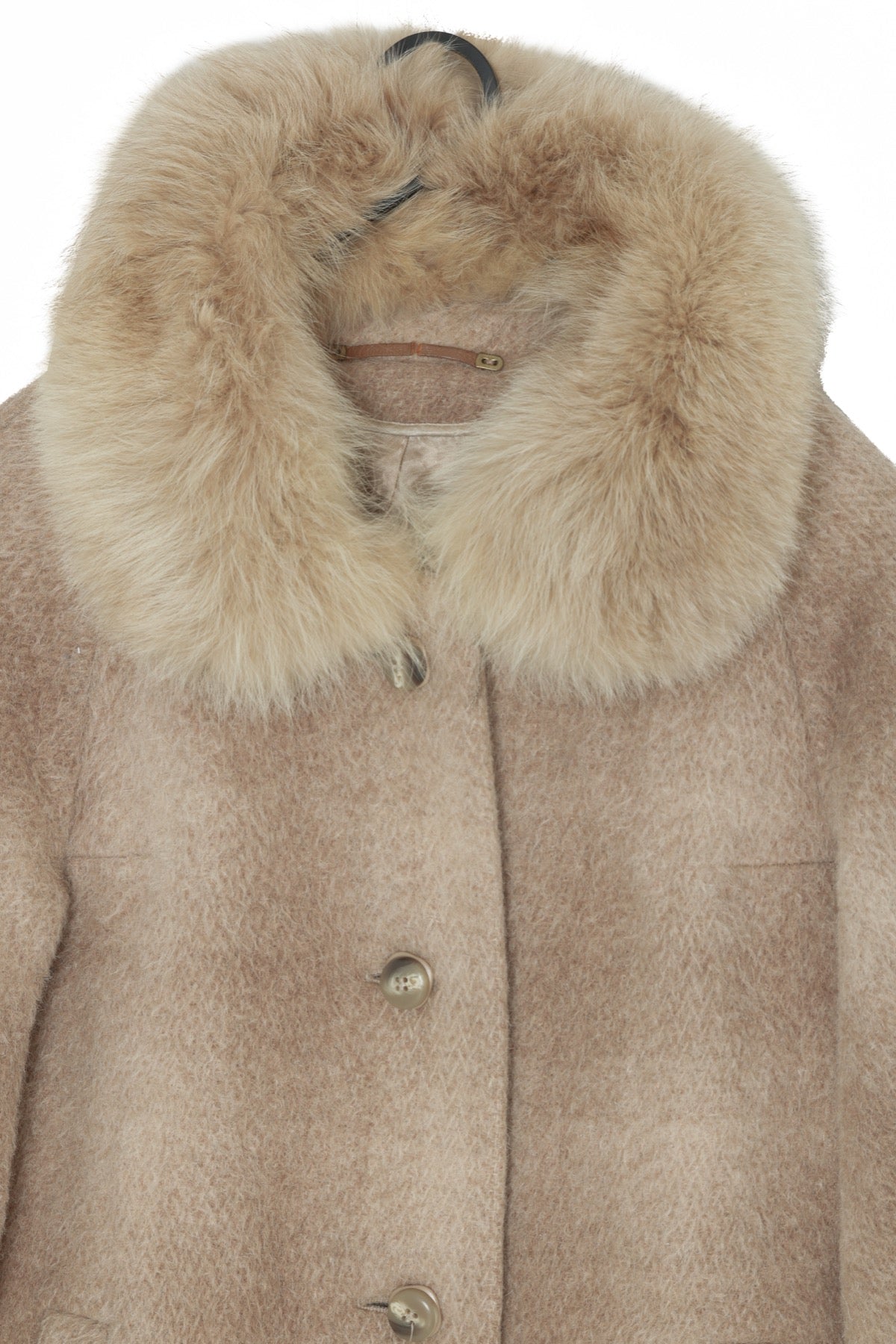 Vintage, 1960s, Mohair, Arctic Fox Fur