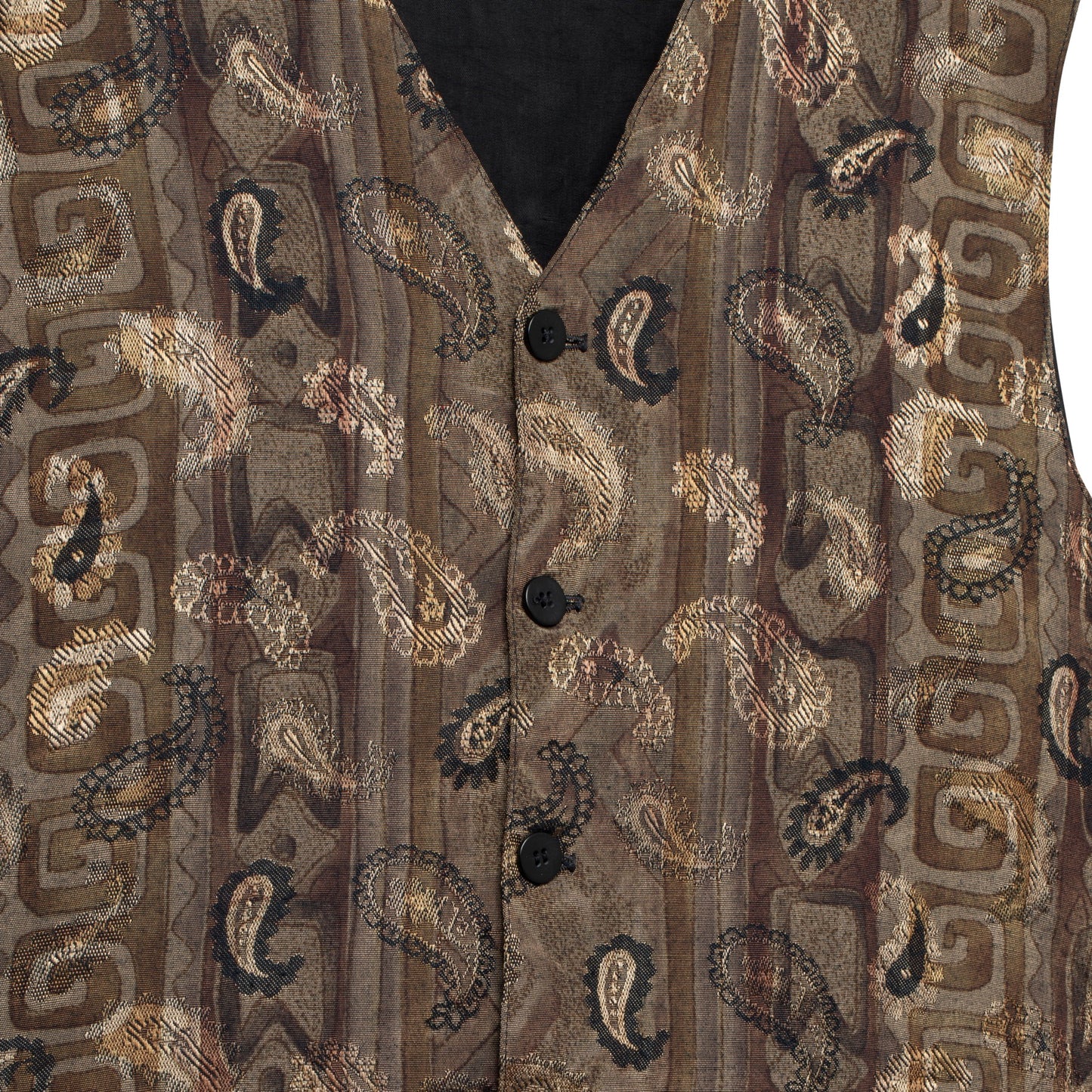 Damask Weave Viscose Blend Paisley Vest