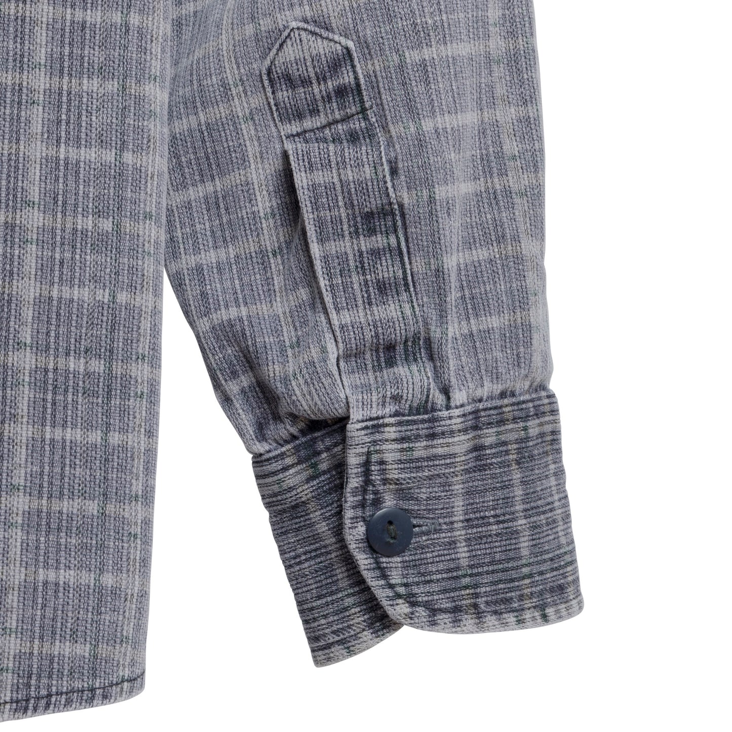Denim Broken Twill Weave Western Shirt