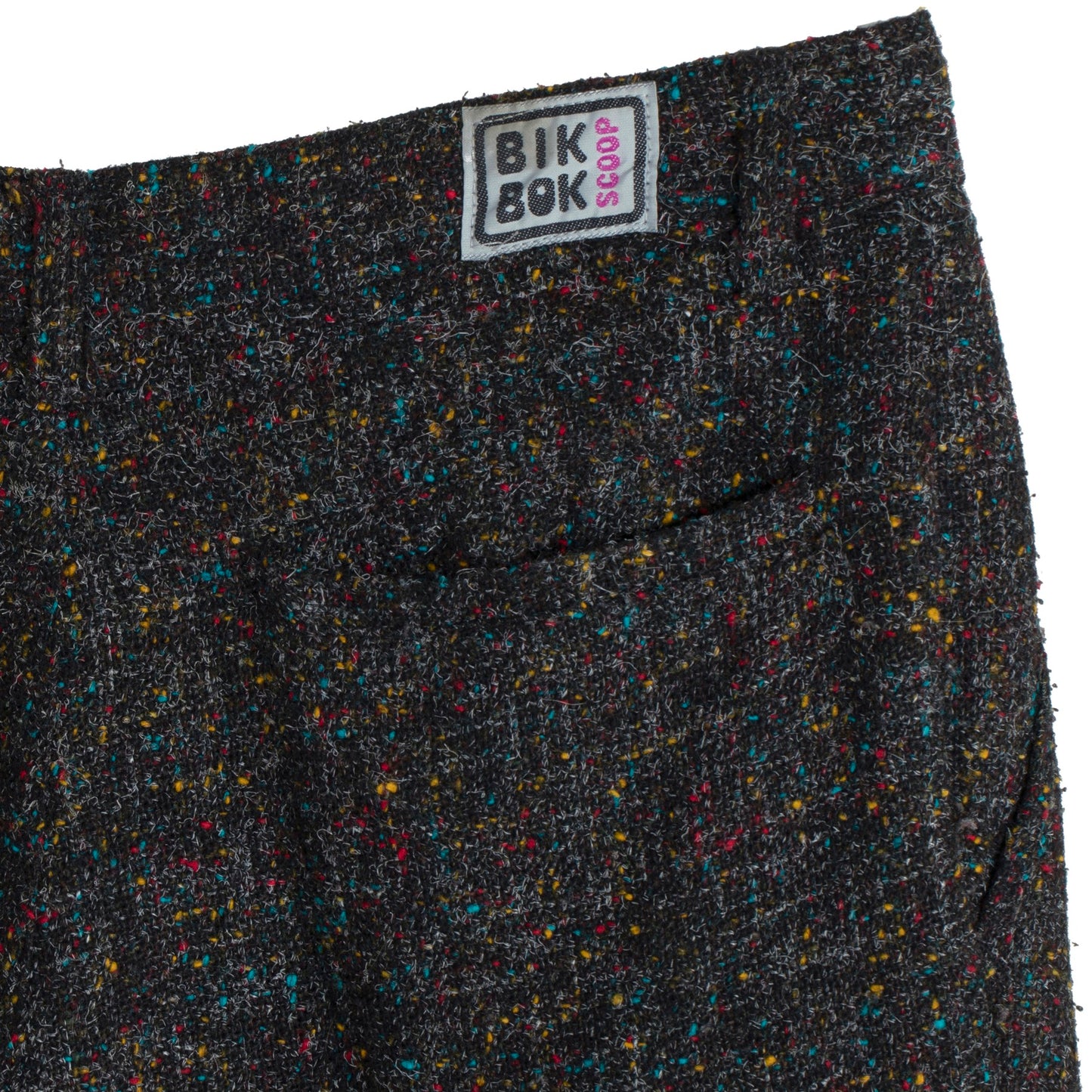 Bouclé Tweed, Structured Pleats, Relaxed Taper, Cropped