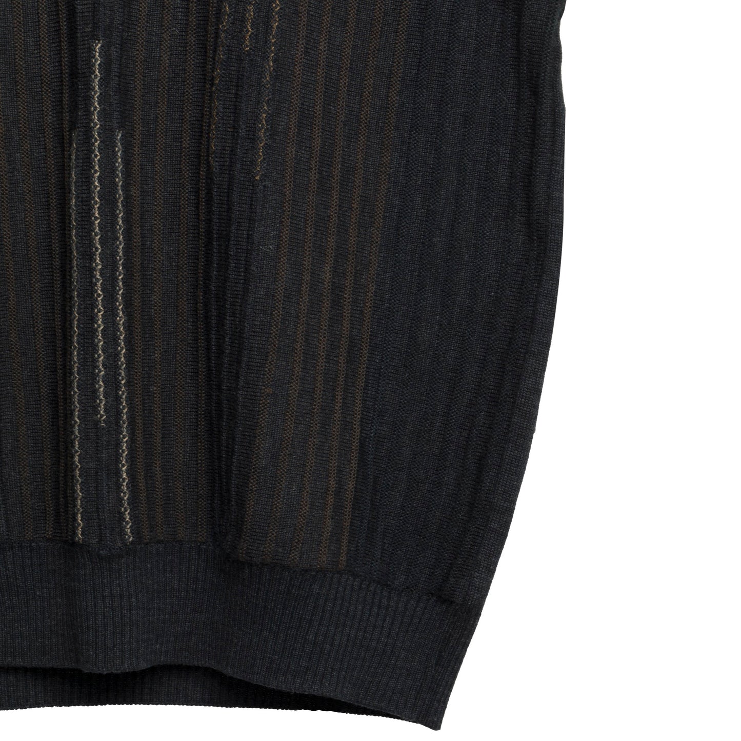 Slip Stitch Schurwolle Blend Vest