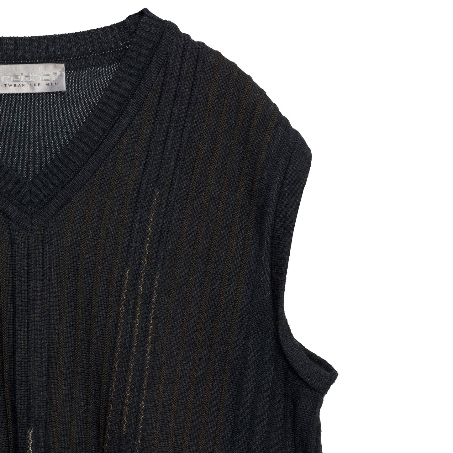 Slip Stitch Schurwolle Blend Vest