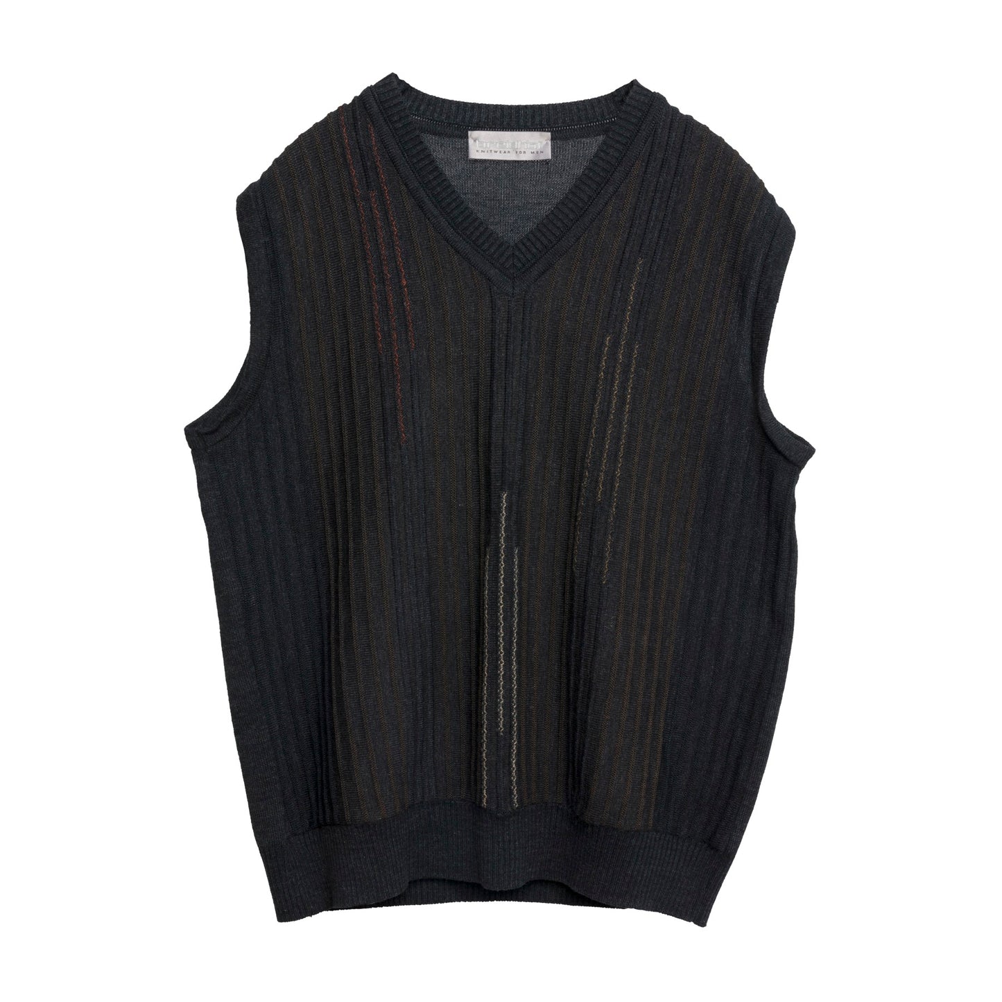 Slip Stitch Schurwolle Blend Vest