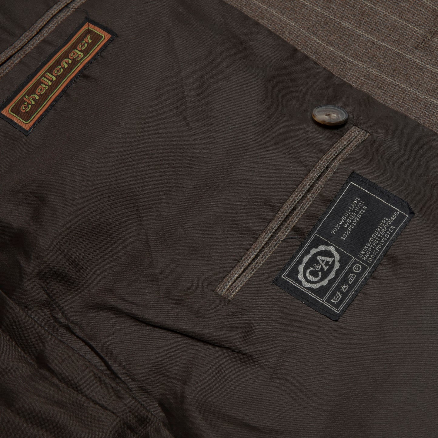 70s, Banker’s Jacket, Pinstripe Tweed