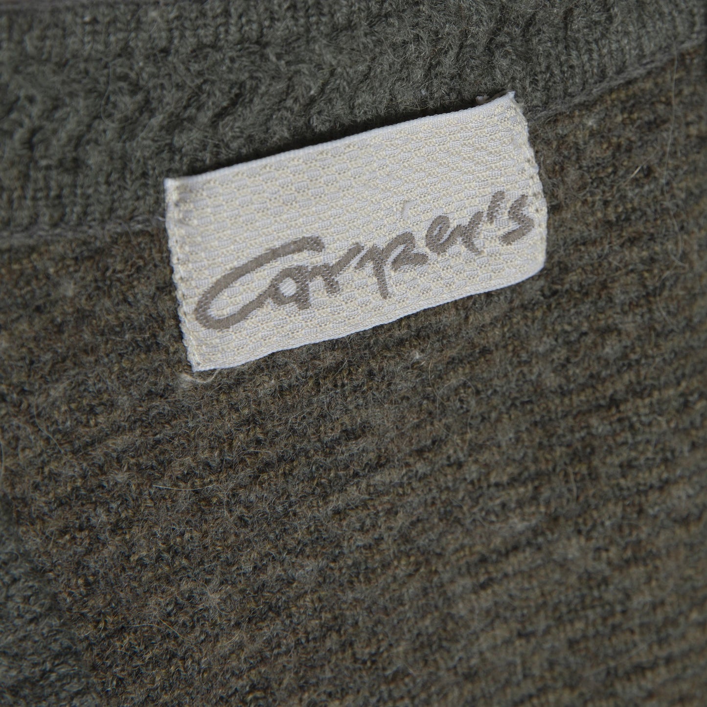 Herringbone Rib Brushed Alpaca Wool Cardigan