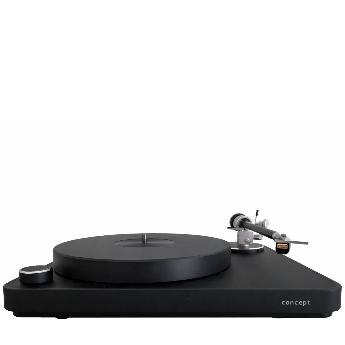 Concept Turntable with Satisfy Radial Tonearm, Audiophile Deck with 33/45/78 rpm Speeds