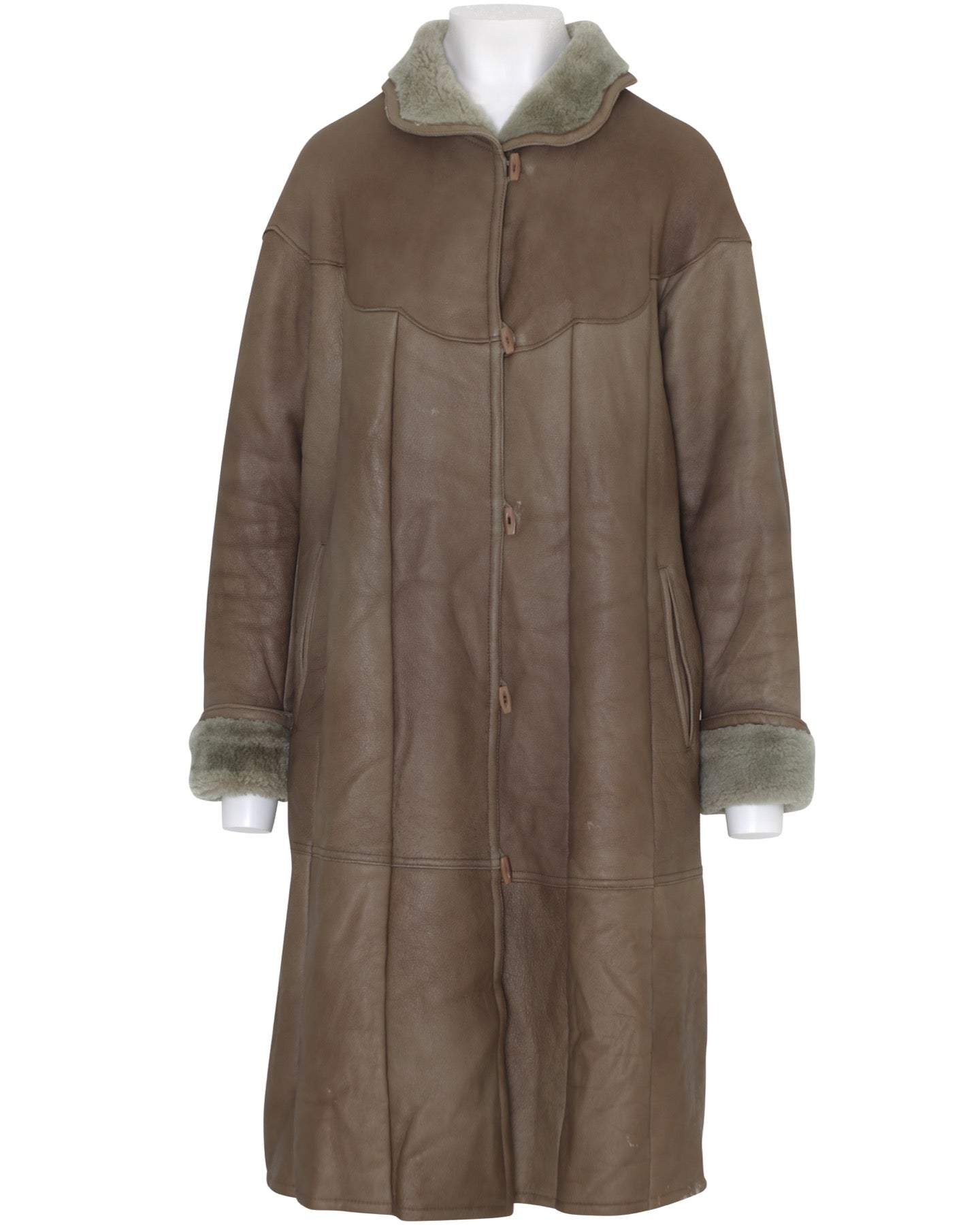 Vintage, 1980s, Shearling, Lamb Nappa