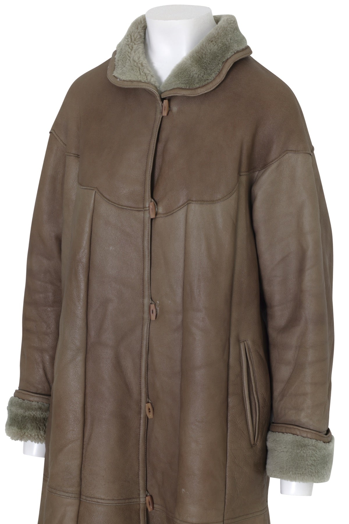 Vintage, 1980s, Shearling, Lamb Nappa
