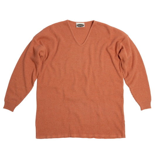 80s Vintage LYS Rib Knit Bind Off V Neck Pullover