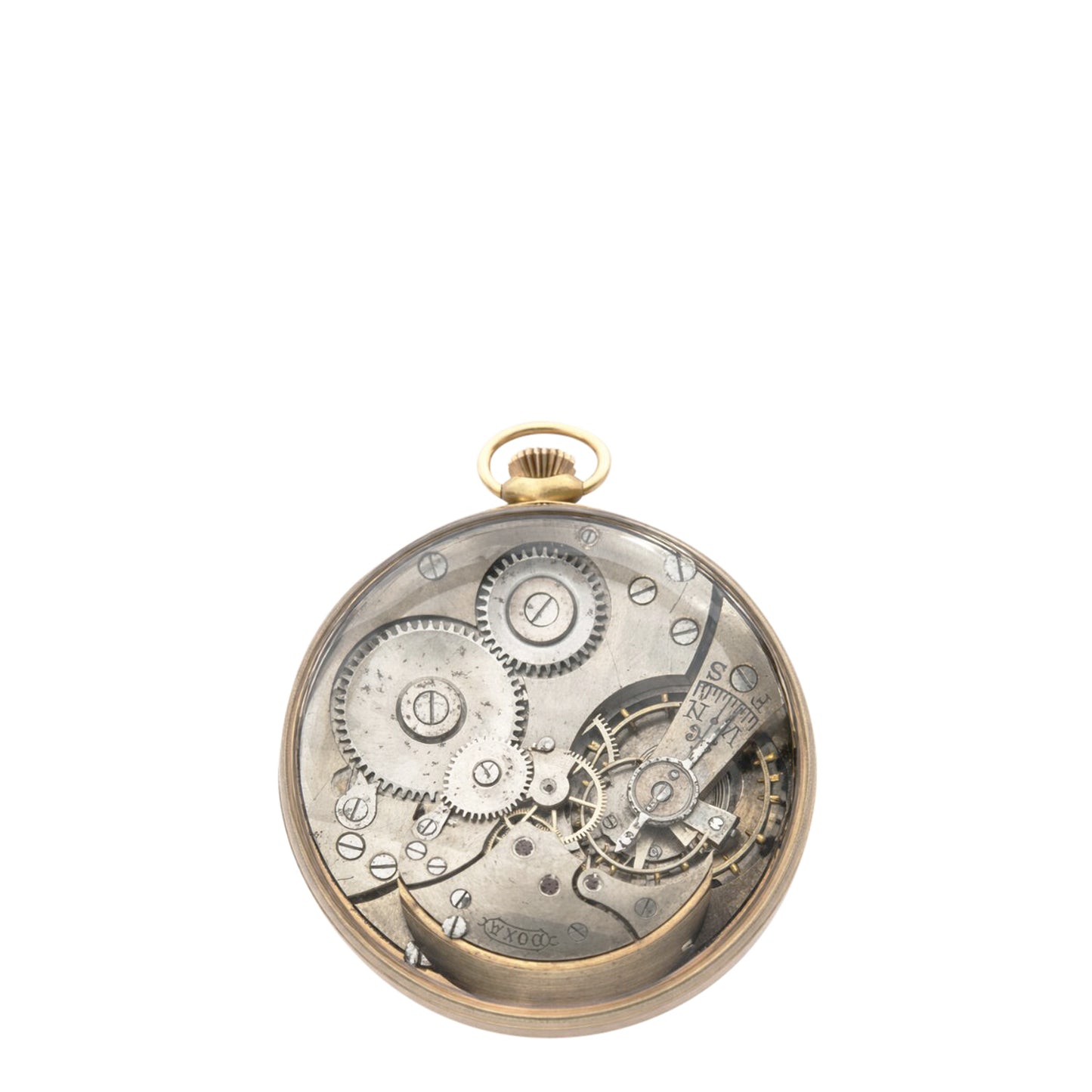 Erotic Automaton Pocket Watch, Novelty, Early 20th Century