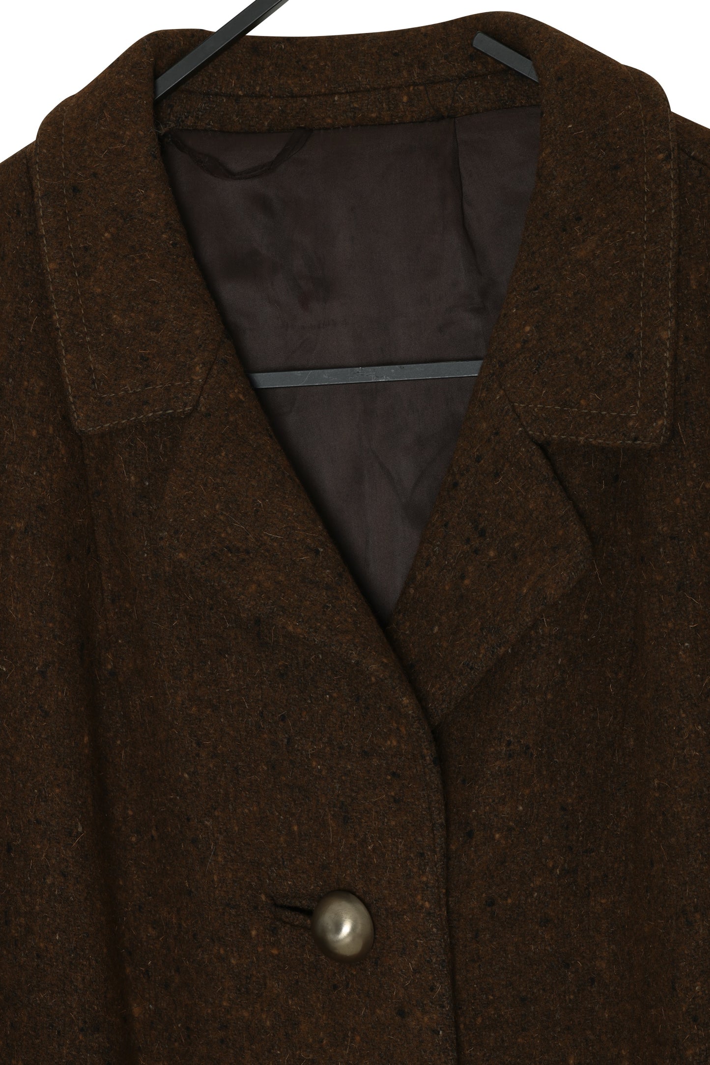 Early 1970s Wool-Rich Car Coat, Low-Structure, Relaxed Block, West Germany