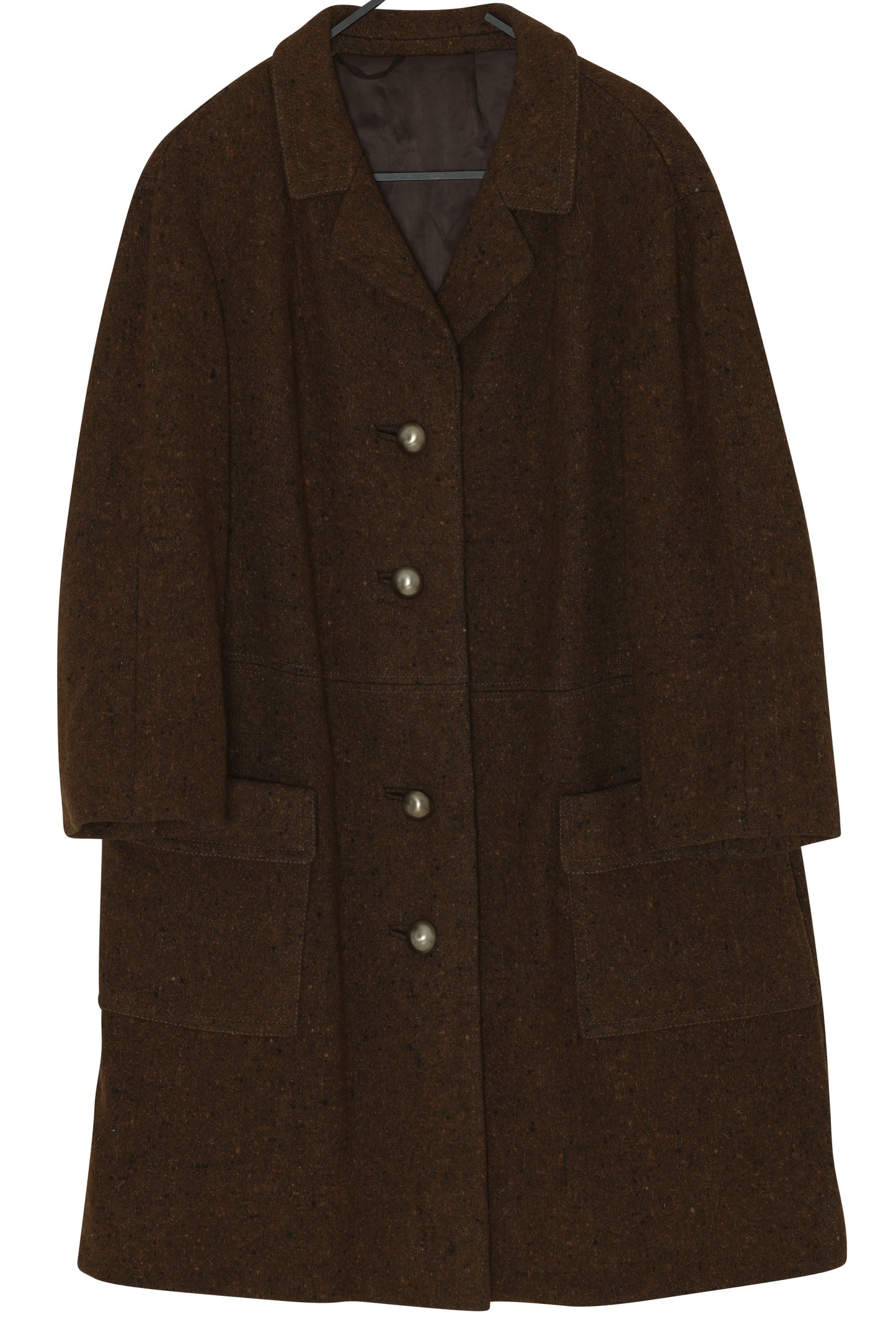 Early 1970s Wool-Rich Car Coat, Low-Structure, Relaxed Block, West Germany