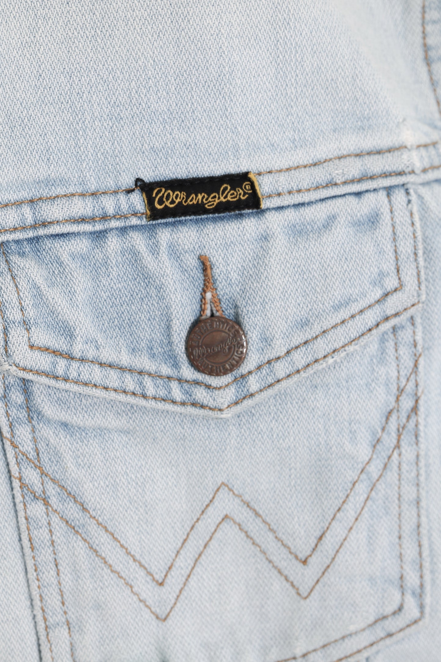 Early-1990s, Bleached Denim, Wrangler Authentic Western